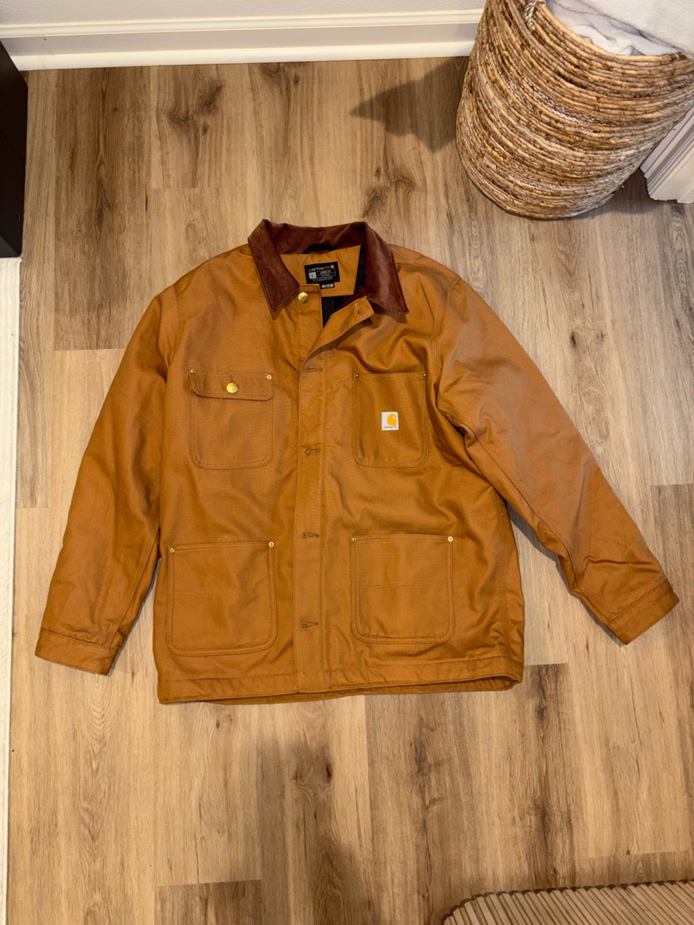 Carhartt Brown Duck Canvas Work Jacket